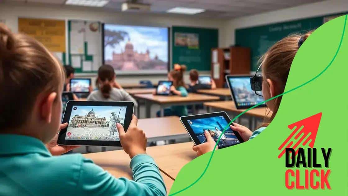 Real-world applications of AR in classrooms